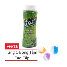 Sữa tắm Coast Moisturizing Aloe 532ml Tặng kèm 1 bông tắm cao cấp