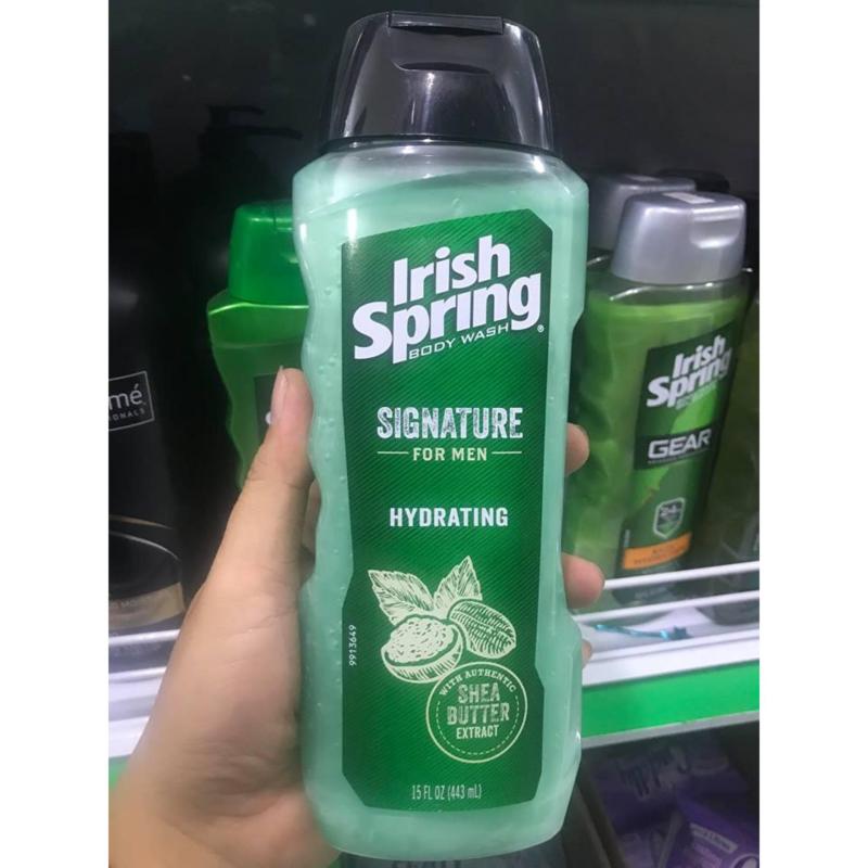 Sữa tắm Nam Irish Spring Signature Hydrating Shea Butter 443ml của Mỹ