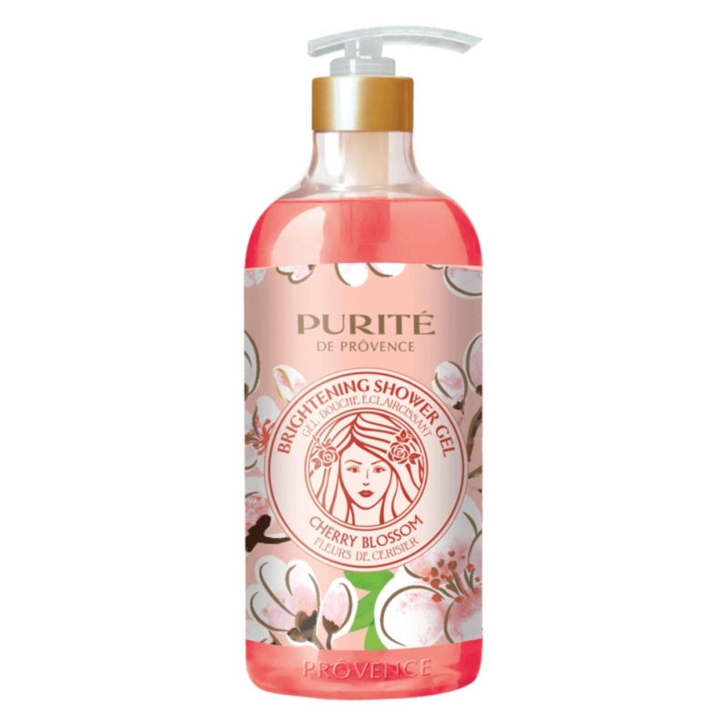 Sữa tắm Purité Chiết xuất hoa anh đào và Ô liu chai 850ml nhập khẩu