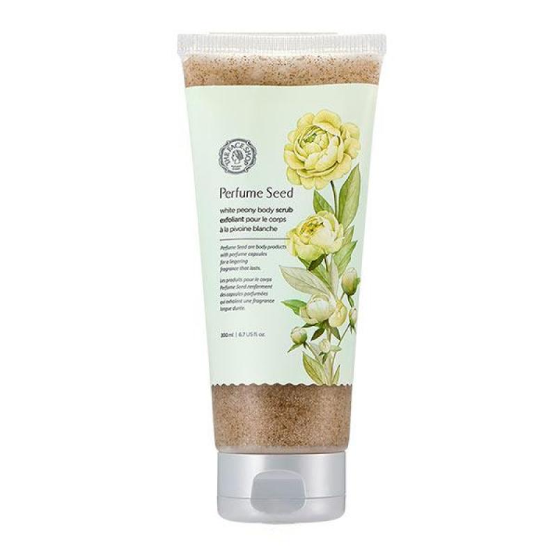 THEFACESHOP - Tẩy Tế Bào Chết Cơ Thể Làm Trắng Da Perfume Seed White Peony Body Scrub (Tube) 200ML