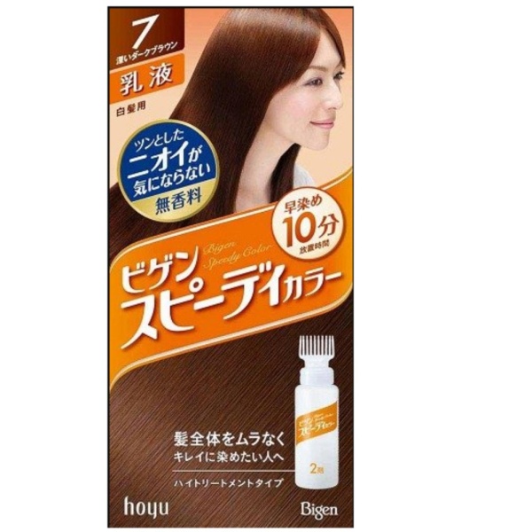 Thuốc nhuộm tóc Nhật Bản Bigen Hoyu Số 7 ( Nâu đen ) giá rẻ