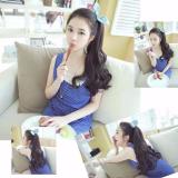 [HCM]Tóc giả cột đuôi Xoăn Đen - TG22