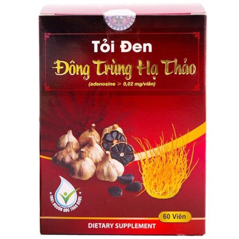 Tỏi Đen Đông Trùng Hạ Thảo HVQY (hộp 60 viên)