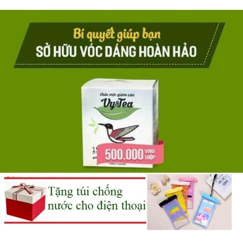 Trà Giảm Cân Tan Mỡ Vy Tea ( Liệu Trình 15 Ngày) + Tặng Túi Chống Nước Cho Điện Thoại