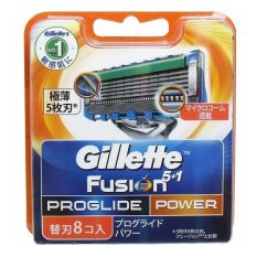 Vỉ 8 Lưỡi Dao Cạo Râu Gillette Fusion ProGlide Power 5+1 giá rẻ