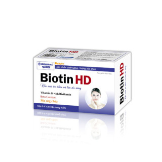 Viên uống Biotin HD giúp cho mái tóc khỏe và làn da sáng hộp 100 viên thumbnail