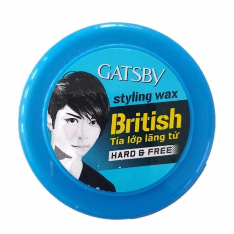 Wax tạo kiểu tóc Gatsby British Styling Hard & Free Xanh 75g giá rẻ