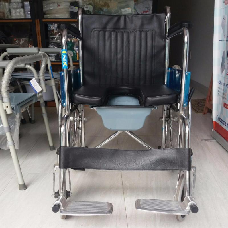 Xe lăn bô ONEX-608- xe lăng - dành cho người già- người khuyết tật-có bô vệ sinh-bền-đẹp-rẻ-tốt nhập khẩu