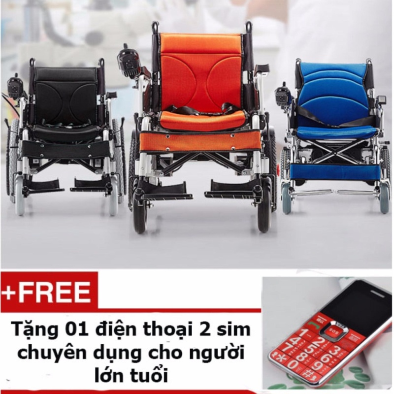 Xe lăn điện cao cấp Habu 2 phổ biến nhất thị trường công suất 500w + Tặng 01 điện thoại di động chuyên dụng cho người lớn tuổi nhập khẩu