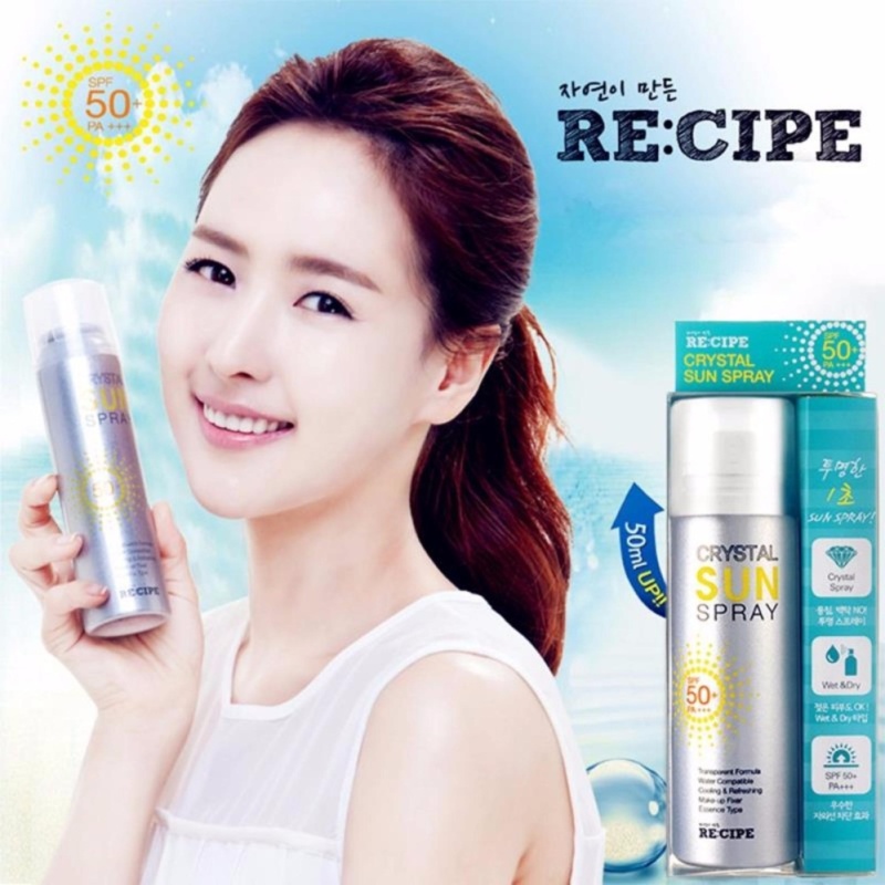 Xịt Chống Nắng Recipe Crystal Sun Spray Hàn Quốc.