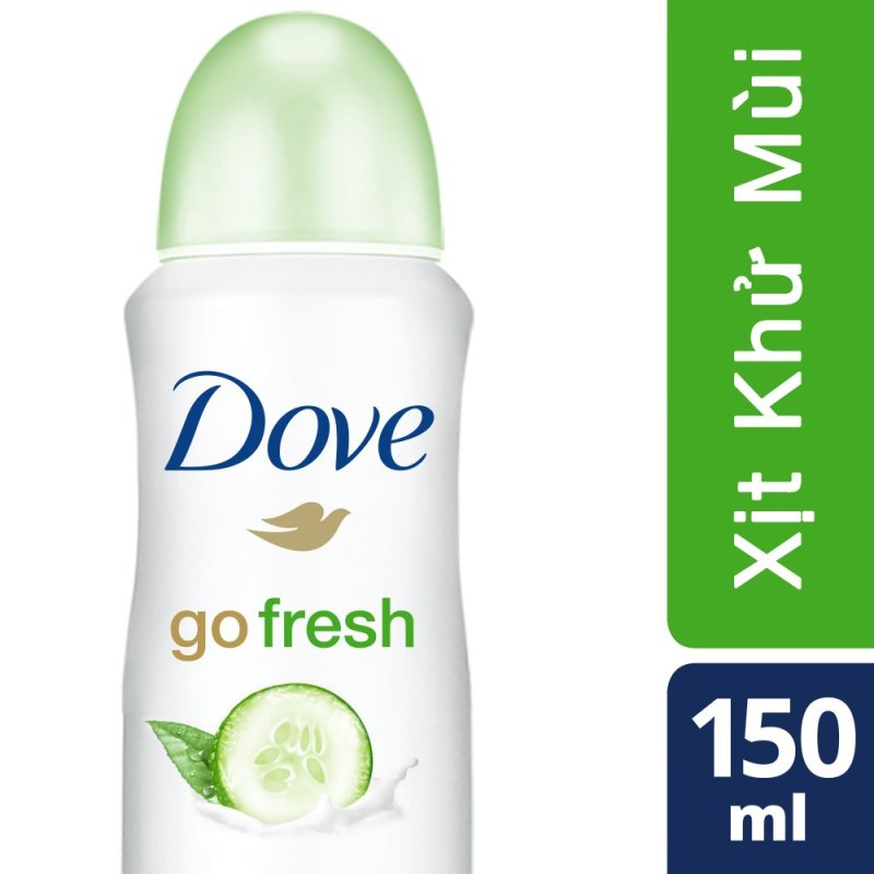 Xịt Khử Mùi Dove Cucumber 150ml nhập khẩu