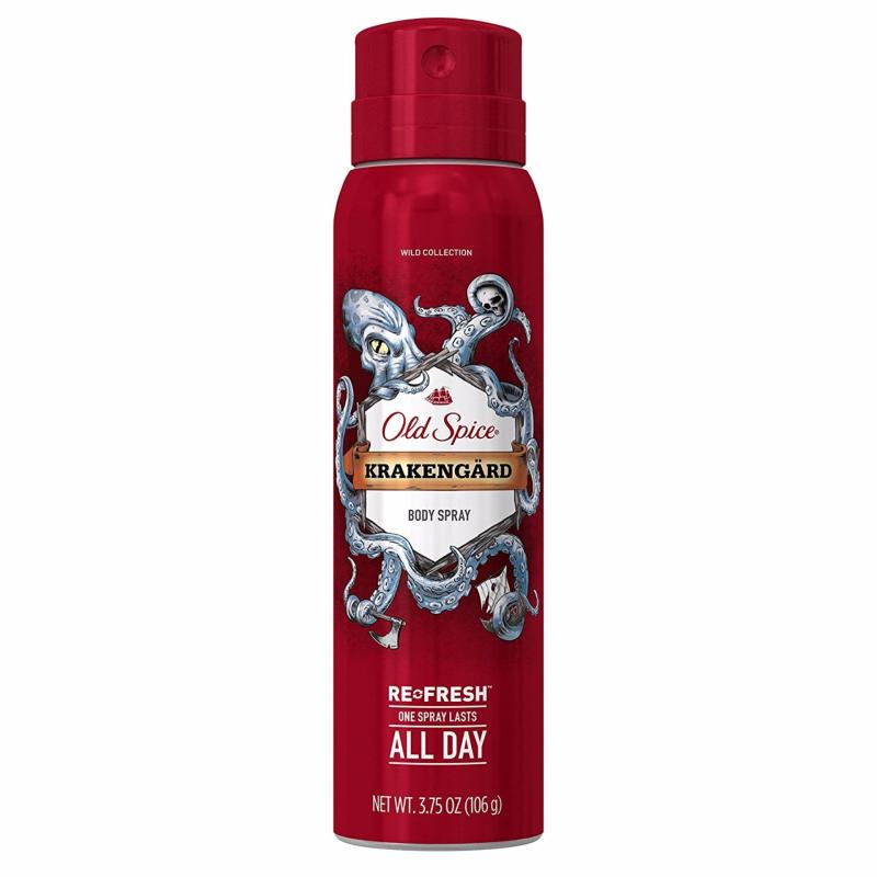 Xịt khử mùi nam Old Spice Wild Collection Krakengard Mens Body Spray 107g (Mỹ) tốt nhất