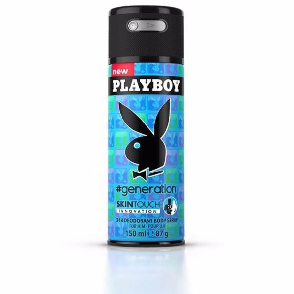 Xịt khử mùi toàn thân dành cho nam Playboy 24h Deadorant Body Spray - Generation 150ml