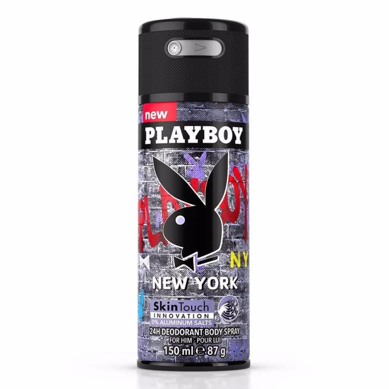Xịt khử mùi toàn thân dành cho nam Playboy 24h Deadorant Body Spray - New York 150ml
