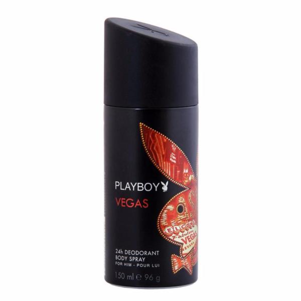 Xịt khử mùi toàn thân dành cho nam Playboy 24h Deadorant Body Spray - Vegas 150ml