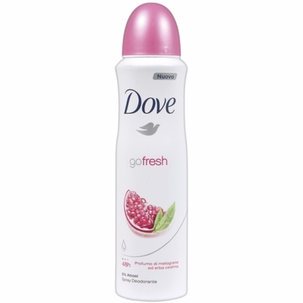 Xịt ngăn mùi Dove Pomegranate & Lemon Verbena 150ml - Hương lựu ngọt ngào