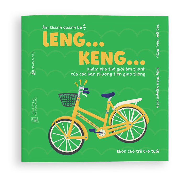 Sách ehon - âm thanh quanh bé - leng keng dành cho trẻ từ 0 - 6 tuổi