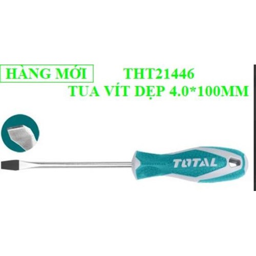 Tua vít dẹp 4mm x 100mm total tht21446 - tht21446
