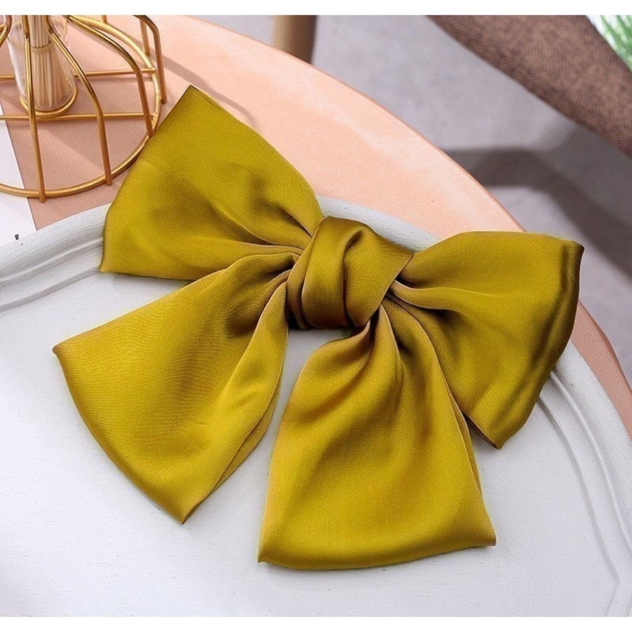 [HCM]Kẹp tóc nơ lụa Hàn Quốc cho nữ bản đẹp xịn - Selenshop