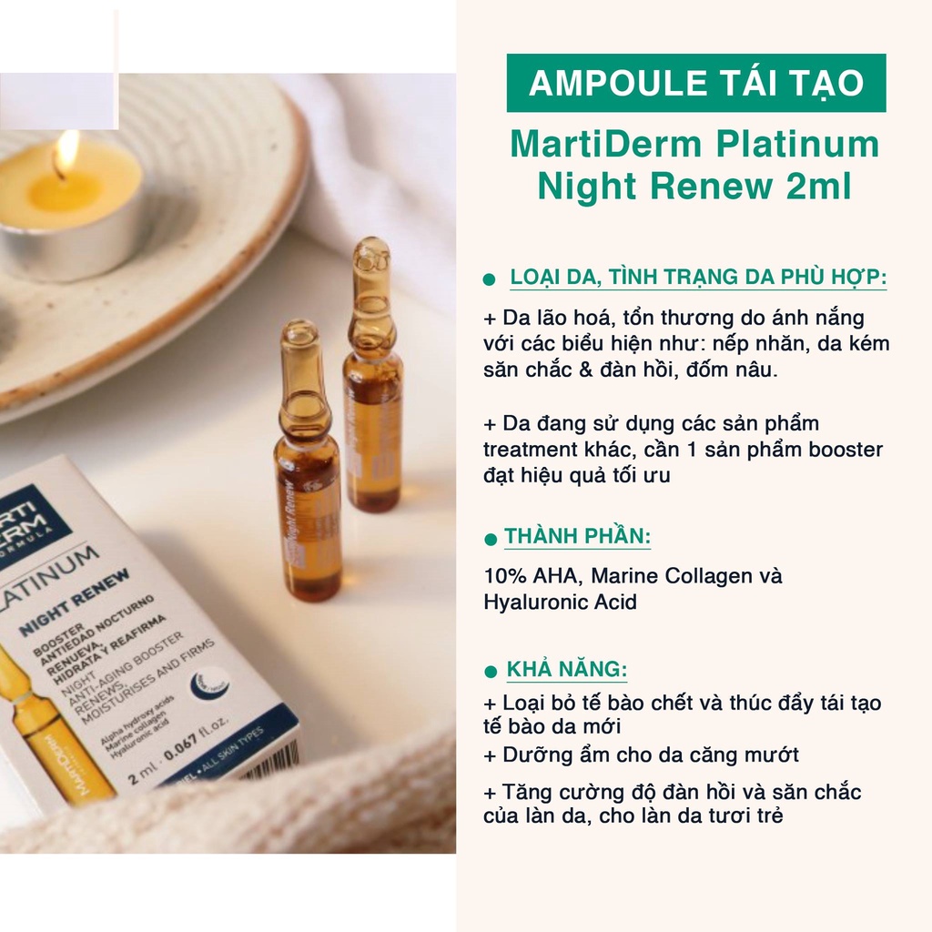 Serum trẻ hoá da Martiderm Night Renew