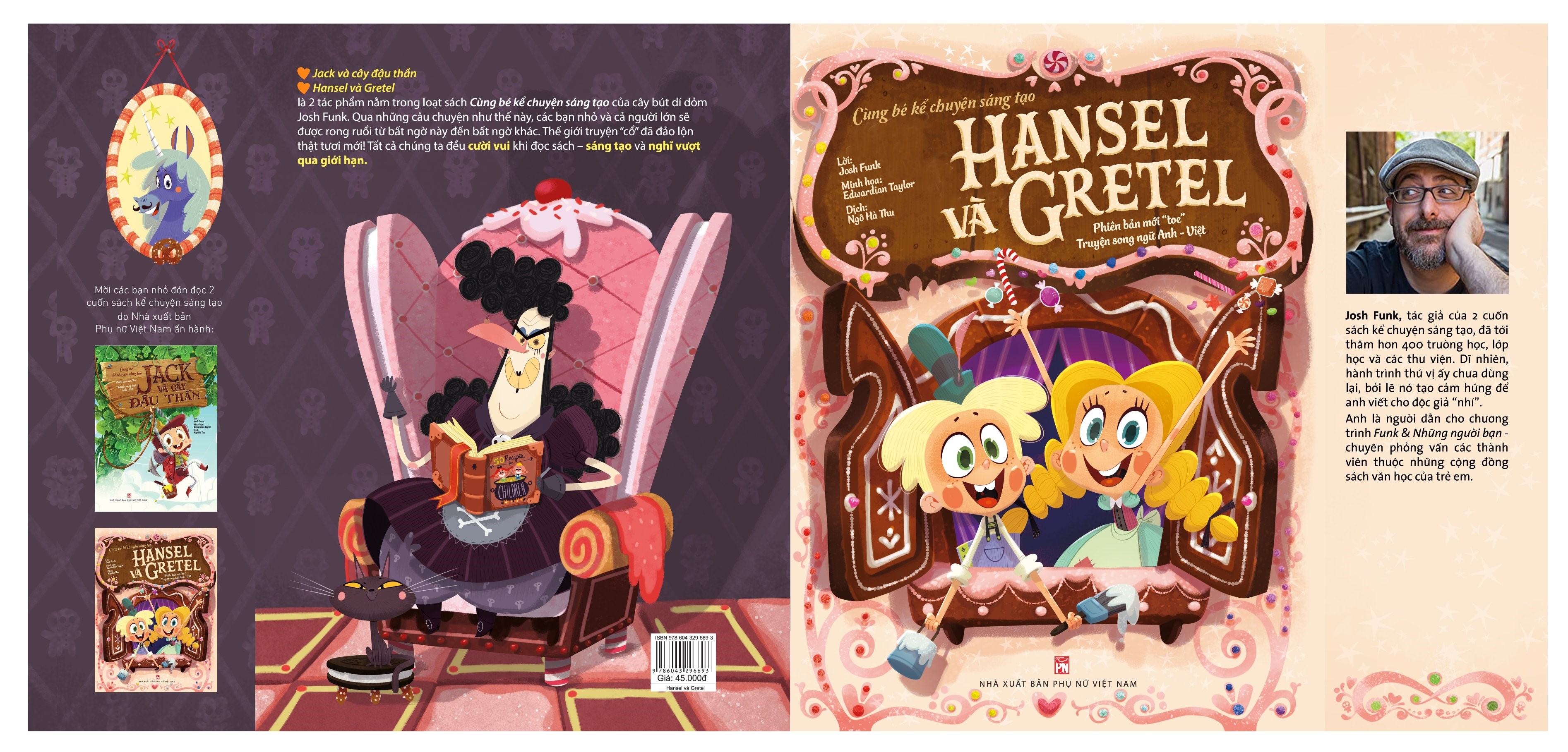 Sách - song ngữ - cùng bé kể chuyện sáng tạo: hansel và gretel - nxb phụ nữ vn