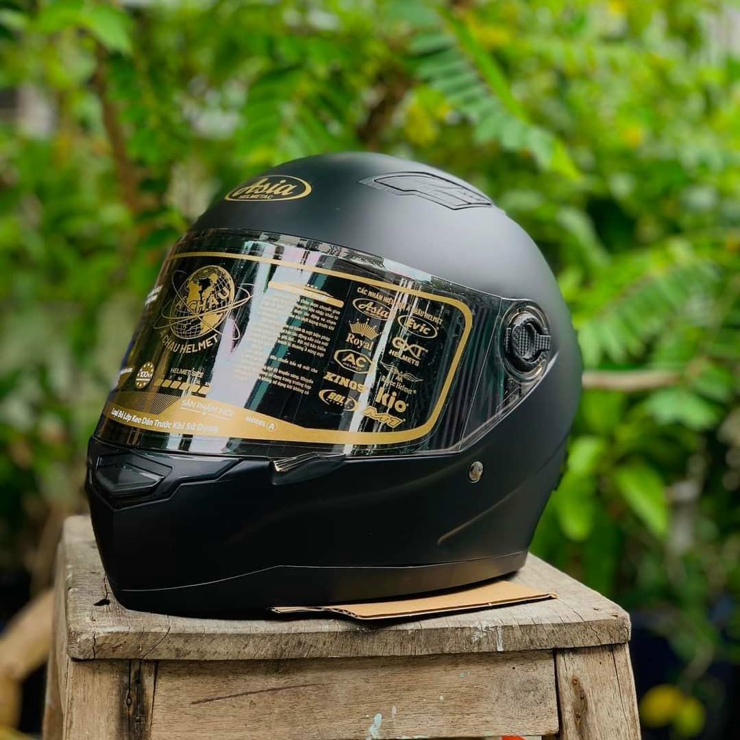 Mũ Bảo Hiểm Fullface M136 ASA /Bảo Hành 12 Tháng (Đen Nhám )