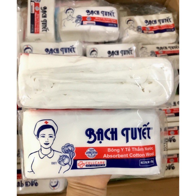 Bông BẠCH TUYẾT 100g - 25g (Bông y tế)
