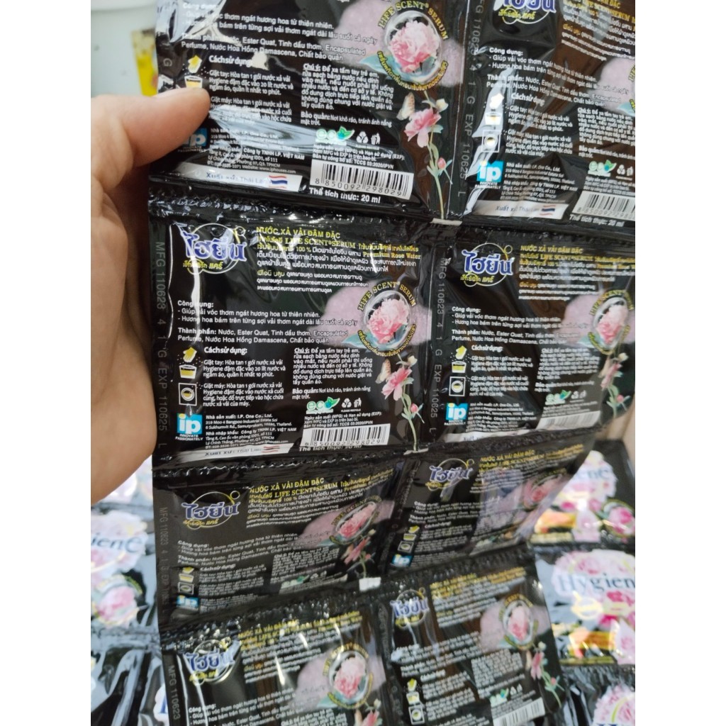 Combo 24 Bịch Nước Xả Vải Siêu Thơm Hygiene Thái Lan