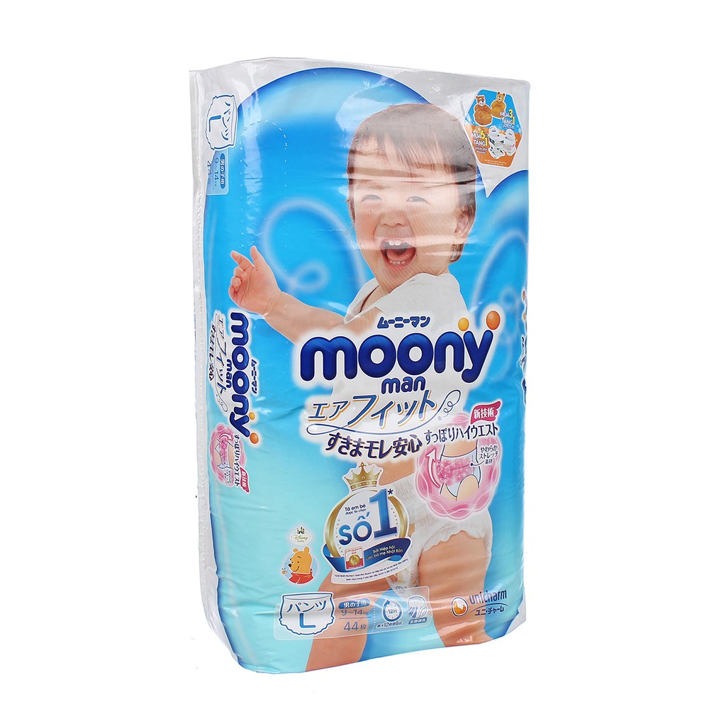 Bỉm/Tã quần Moony các size NB90/S84/M58/L44/XL38