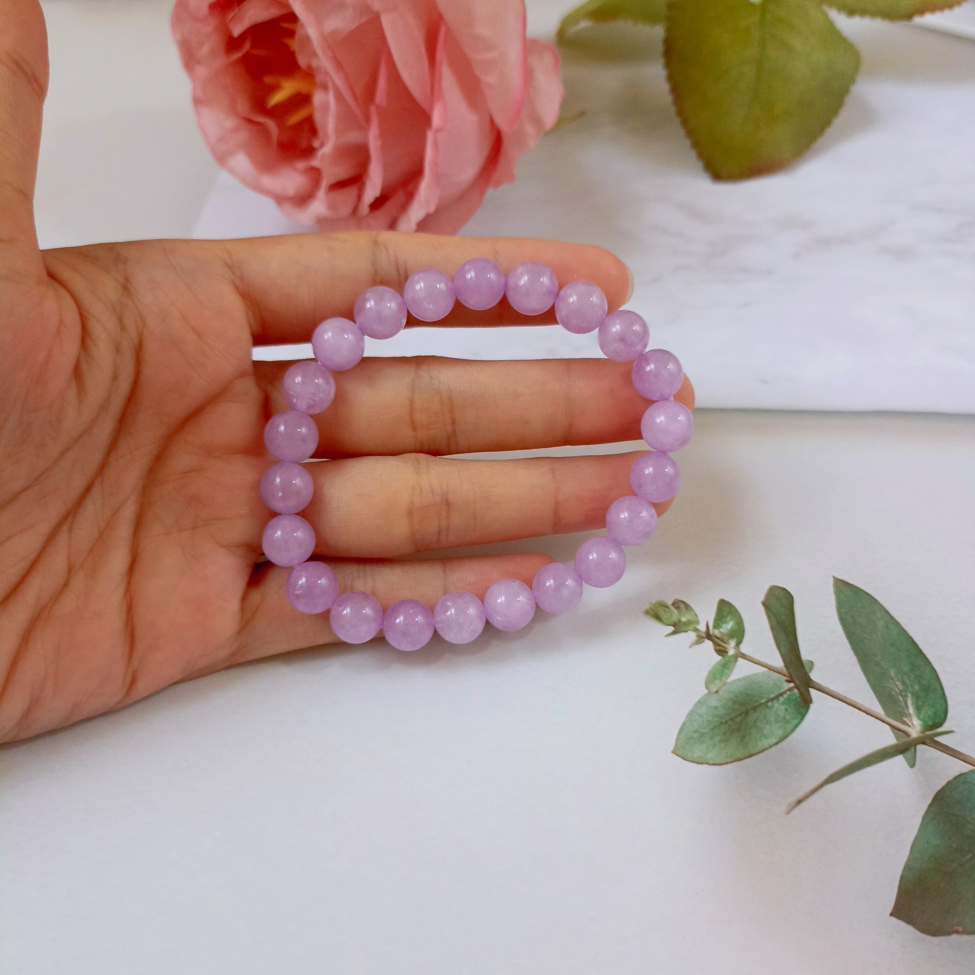 Vòng đá thạch anh tím oải hương (Lavender Amethyst)
