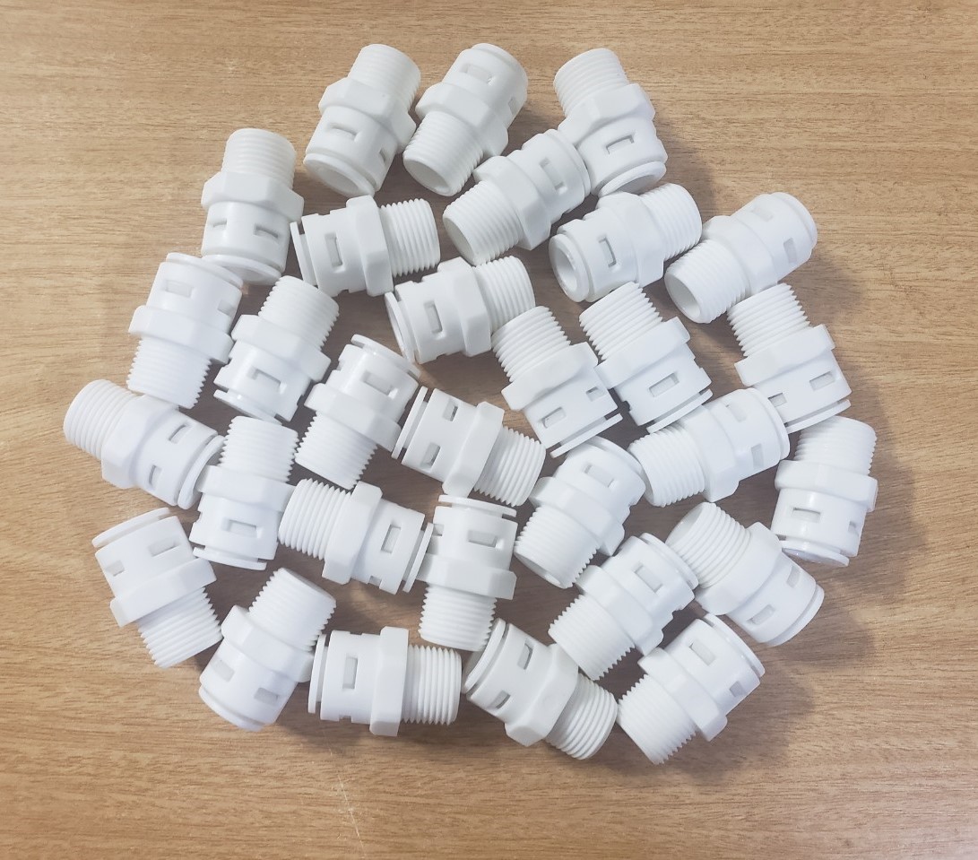 (HCM) Cút Nối Thẳng R17/10-(Ren17-Dây 10mm)
