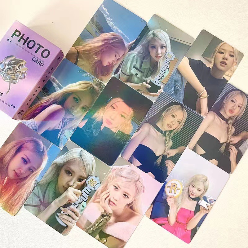 Thẻ Lomo card BlackPink bo góc Album Thần Tượng Kpop PHOTO CARD ROSÉ Tím