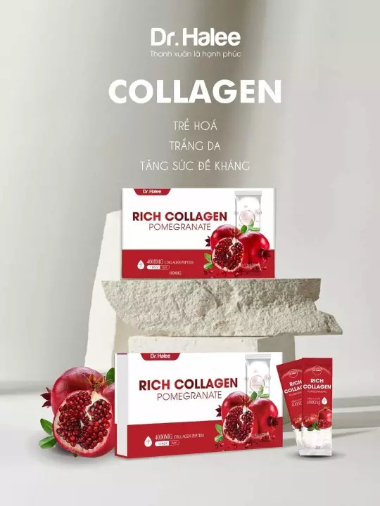 COMBO 5 HỘP COLLAGEN LỰU ĐỎ DR HALEE (1 HỘP 14 GÓI)