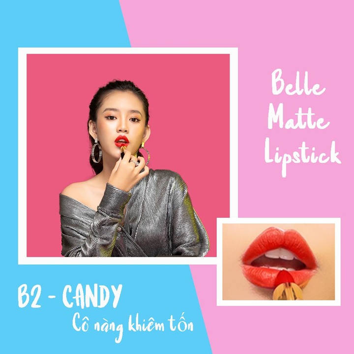 Set 3 Món Son Belle Siêu Lì, Mềm, Mịn, Bám Môi – HV777