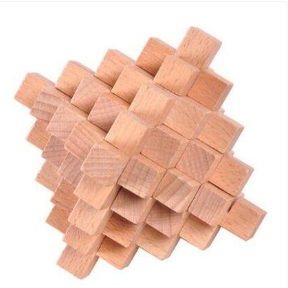 Khóa Khổng Minh bằng gỗ đồ chơi cho bé
