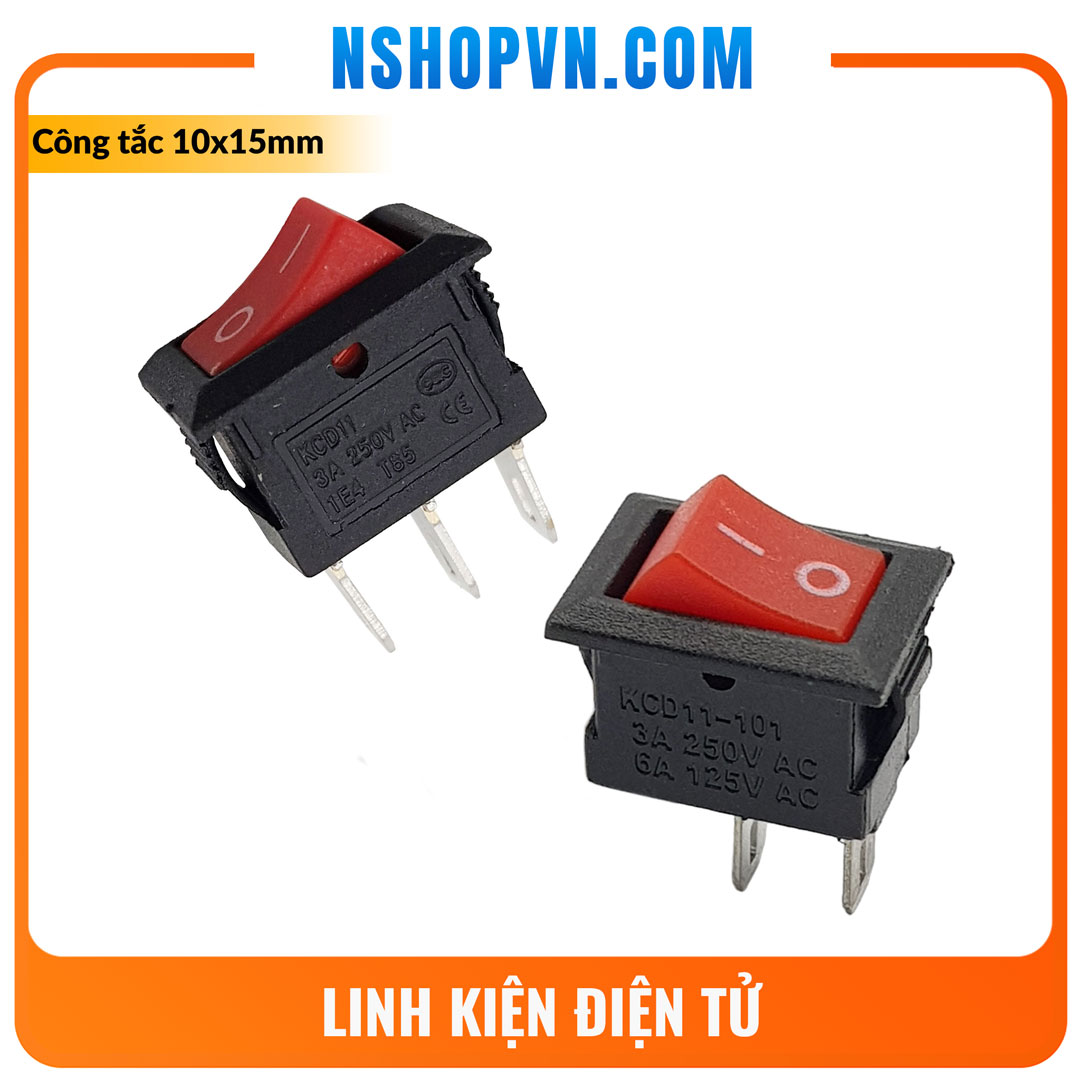 Bộ 4 Công tắc 10x15mm KCD11