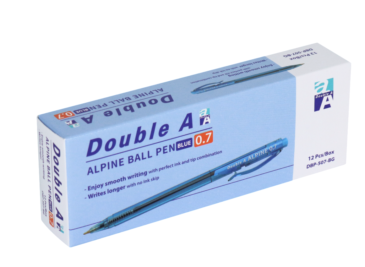 Hộp Bút bi Alpine Double A 0.7mm