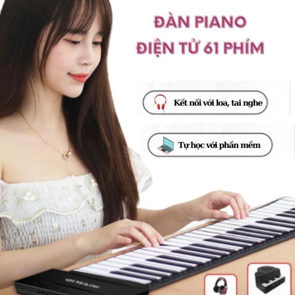Đàn piano điện tử  61 phím cuộn mềm, hỗ trợ học trên phần mềm, âm thanh chân thực, kết nối loa, tai nghe M30-61