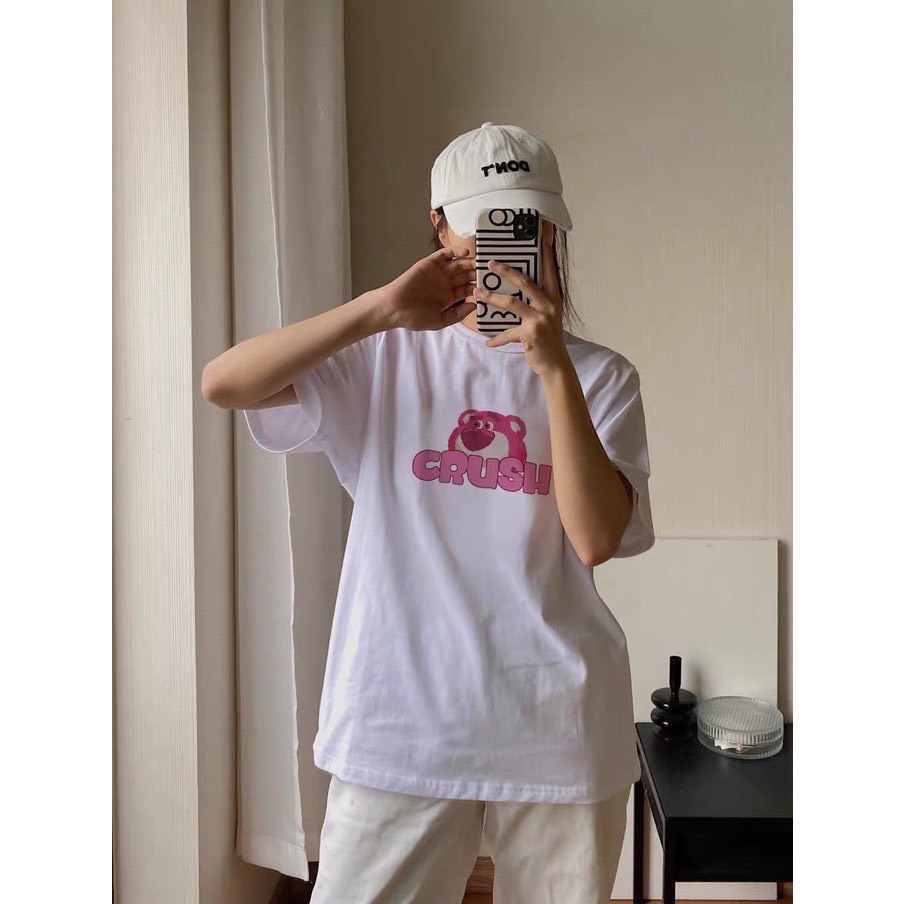 [Hoàn Tiền 15%] Áo Thun Xanh Lá CRUSHThời Trang Unisex Ullzang
