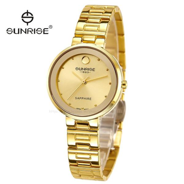 Đồng hồ nữ siêu mỏng Sunrise 9949SA Fullbox hãng kính Sapphire chống xước (3 mauf)