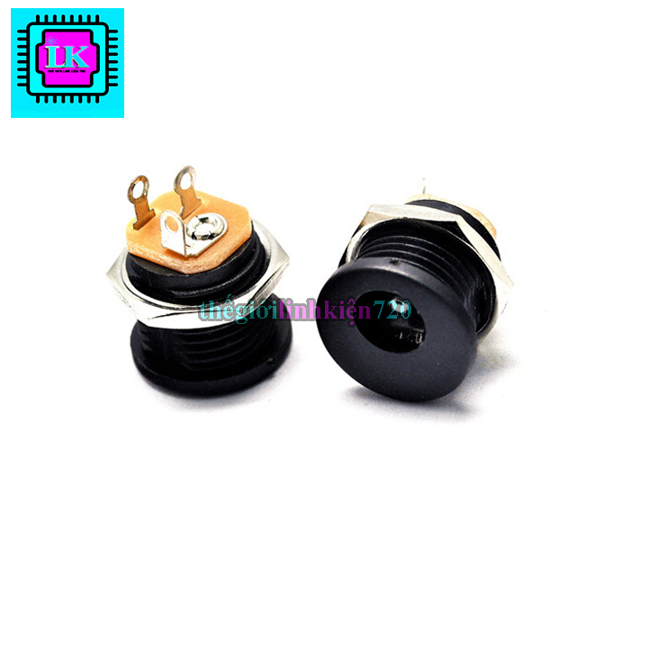 Jack dc 5.5x2.1 có ốc vặn