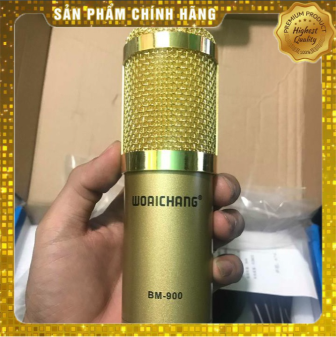 Mic Thu Âm BM900 | Kết hợp Soundcard K10 và H9,V8,V10 | Livestream, Thu Âm Chuyên Nghiệp | Lọc Âm Hiệu Quả | BH 6 Tháng
