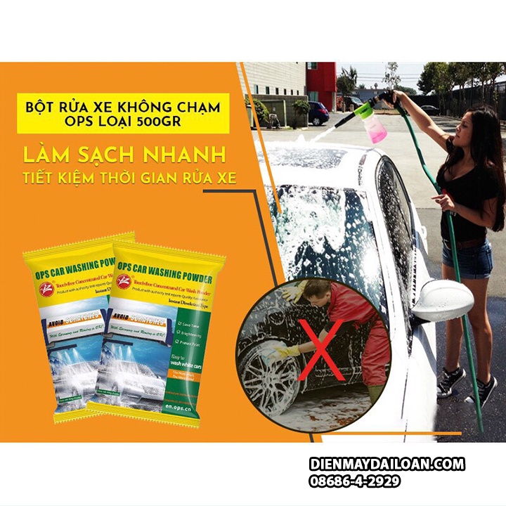 COMBO 10 GÓI BỘT RỬA XE KHÔNG CHẠM OPS Cao Cấp