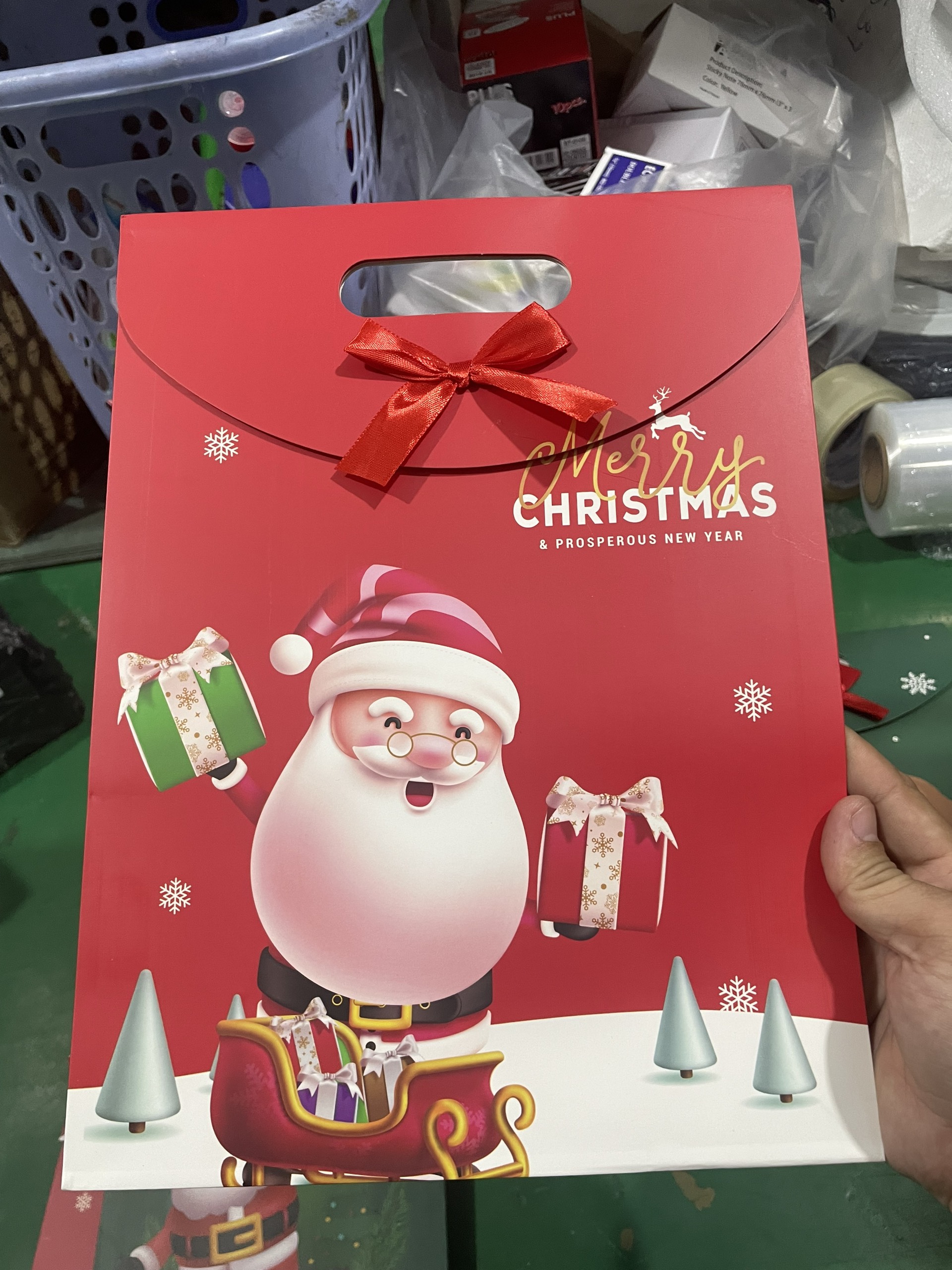 Combo 3 Túi Noel Giấy Đựng Quà Tặng Sang Trọng Giáng Sinh Noel Dễ Thương