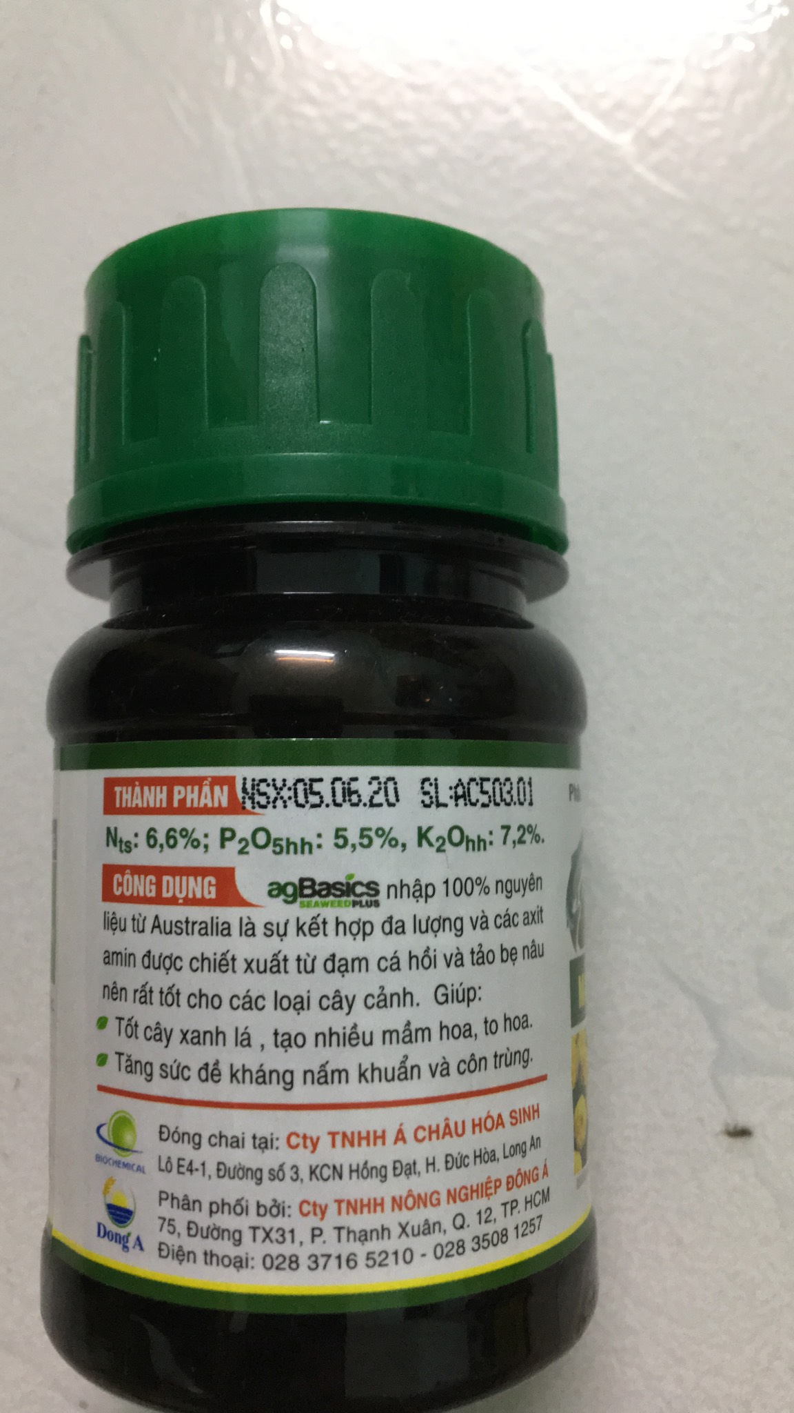 Phân Bón Hỗn Hợp NPK ÚC agBasics SEAWEEDPLUS 100ml
