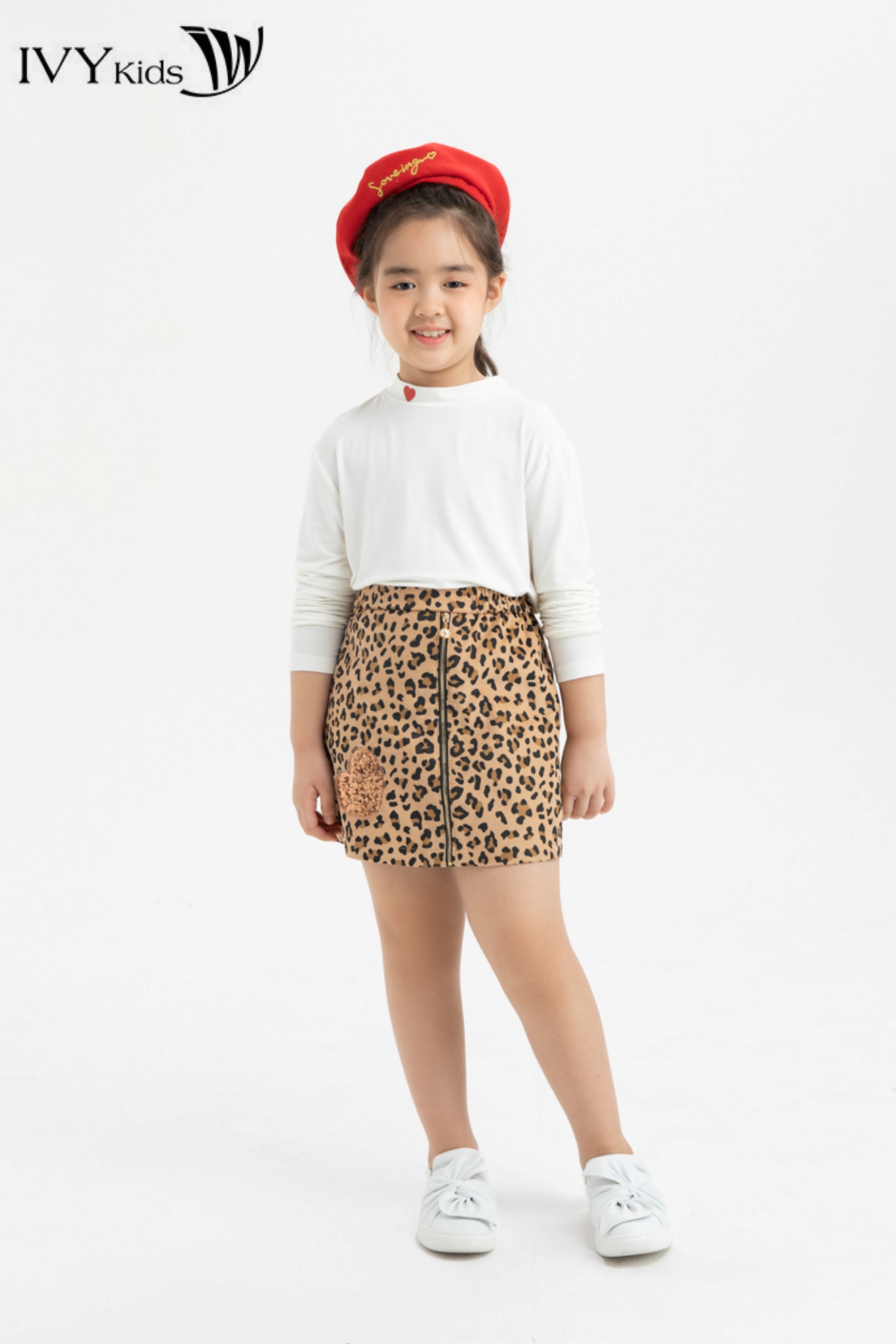 Chân váy nhung 1 lớp IVY moda MS 30G0642