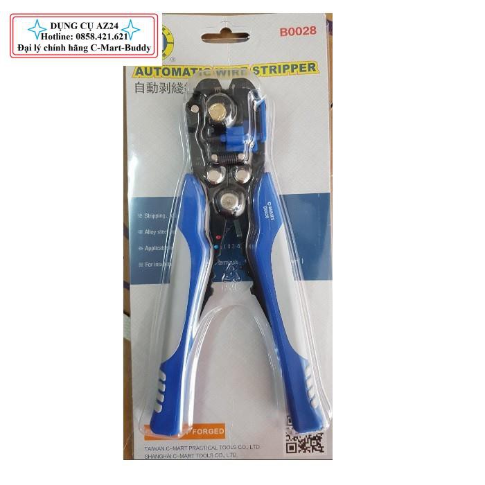 Kìm cắt dây điện tự động 0.2~1.5mm2 B0028 C-MART (Dungcu.az24 chuyên hàng Đài Loan)