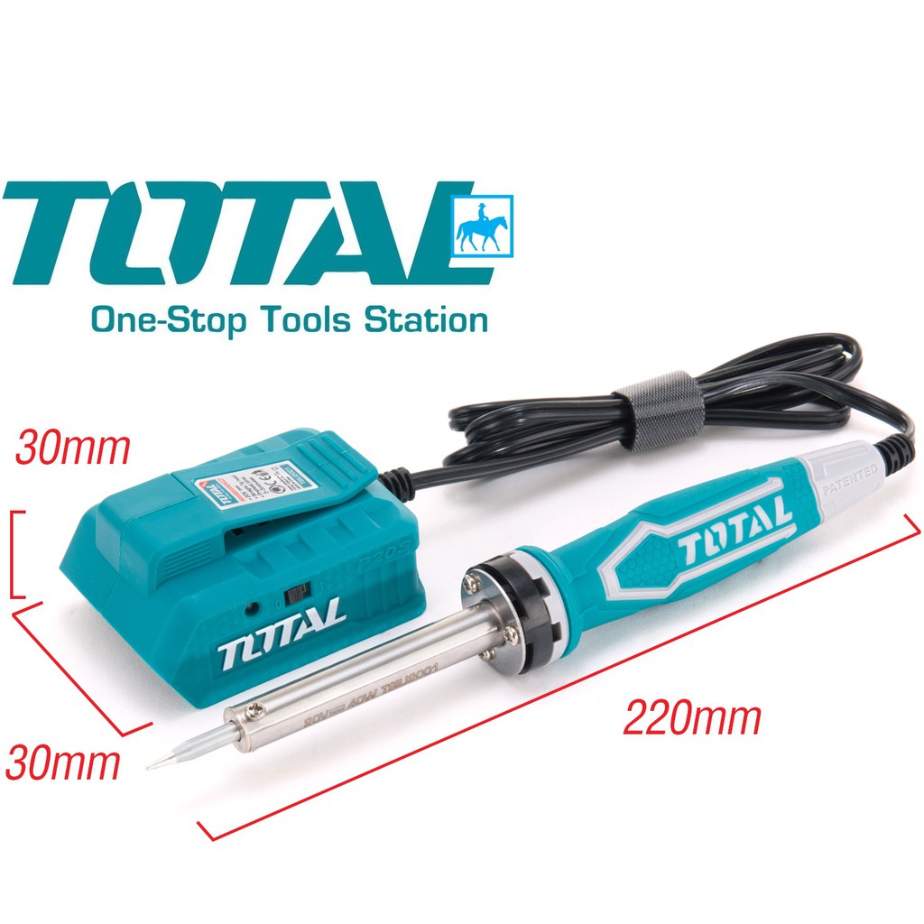 [HCM]MỎ HÀN CHÌ DÙNG PIN 20V TOTAL TSILI2001 [CHÍNH HÃNG]