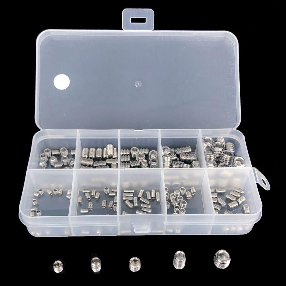 Set 200 ốc vít lục giác chìm bằng thép không gỉ m3 / m4 / m5 / m6 / m8