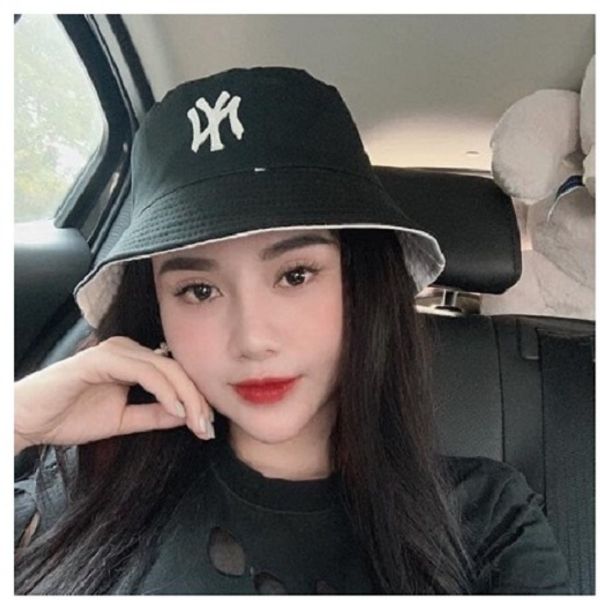 Mũ Bucket 2 Mặt Thêu Chữ NY